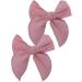 New 2025 2 Pcs Mini Fable Bow Hair Clips For Toddler New For Fashion Cotton Linen Hair Bows Barrettes Hairbow Accessories Hairgrips Jewelry Fashion Accessories Creative Gift - Buy Online on GoSupps.com