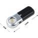 Portable Mini Three-Folding 10X Magnifier Zinc Alloy Magnifier with Scale for Textile Optical Tool Full of Stars - Buy Online on GoSupps.com
