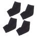 Healeved 2 Pairs Anti-Crack Socks Moisturizing Socks Heel Protector Socks Silicone Socks Spa Socks for Dry Feet Purple Bunny Ears Dry Feet Socks Men and Women Breathable Casual Socks Size 1