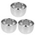 Ipetboom 3st beard brush shell cup shave foam shell shaving accessories large shaving shell household appliances men gifts shaving shells 304# steel pumice stone man portable silverx3stk 7.2x7.2x5cmx3pcs