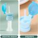 Kisangel 2pcs Spill-Proof Water Bottle Caps with Straw for Kids - Sky Blue | Portable Twist Cover Sippy Cap for Juice and Soda - Buy Online on GoSupps.com