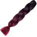 Shop Ombre Burgundy Braids Extensions - 6PC Jumbo Synthetic Hair for DIY Wigs | 100g Each | International Shipping - Buy Online on GoSupps.com