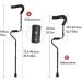 LINYUES Medical Underarm Crutches for Walking Aluminum Folding Adjustable Axillary Crutches with Ergonomic Grip and Armpit Foam for Men Women or Teens 2 Units - Buy Online on GoSupps.com