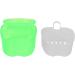 Verdant Touch Artificial Teeth Storage Box | Dentures Bath Box with Strainer Basket - Green Storage Container for Dentures - Buy Online on GoSupps.com