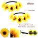 Joyci Sunflower Hair Accessories Set - 8 Pieces Boho Headbands, Hairpins & Wreath for Wedding & Hippie Party (Headband Set B) - Buy Online on GoSupps.com