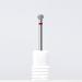 Nail Polish Head Pre-treatment/Exfoliation/Deburring Tool Diamond Round Polish Bit(Red(f) 4mm)