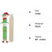 Extra Long Elf Hot Water Bottle with Plush Cover - 2L Capacity for Pain Relief | 72cm Long Natural Rubber - Green - Buy Online on GoSupps.com