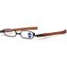 Lanomi Foldable Reading Glasses - 360 Rotating Temples Mini Pocket Reader Metal Design | +1.00 to +4.00 Diopters in Brown - Buy Online on GoSupps.com