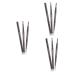 FRCOLOR 3Pcs 2 1 Eyebrow Pencil Eyebrow Filler Eyebrow Makeup Eyebrow Pencils Twist Eyebrow Pencil Microblading Pen Triangle Eyebrow Powder Twist mediumx3pcs as shown x 3pcs