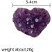 3-4cm Rough Uruguay Heart Shaped Amethyst Geode Cluster Crystals s Natural Crystal Clusters Home Decoration Natural Stones and Minerals - Buy Online on GoSupps.com