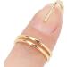 Chiciri's Healthy Galvanized Copper Fingernail Ring - Easy Wear Manicure for Women | Stylish & Safe Party Accessory (3045 Gold) - Buy Online on GoSupps.com