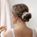 inSowni 32 Pack Silver Wedding Hair Combs & Pins Set with Rhinestone Pearls - Bridal Accessories for Women, Girls, Brides, Bridesmaids - Buy Online on GoSupps.com