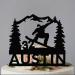 Snowboarder Birthday Custom Snowboard Name Snowboarding Mountain Cake Topper 6-7.8 Inch Acrylic or Wood Material Snowboarder Birthday Snowboard