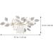 ifundom bridal hair accessories Flower Hair Comb hairbrush for women Floral Hair Clips Bridal Comb Barrette proms hair comb Handmade Bridal Hair Comb diamond Zinc alloy leaf banquet - Buy Online on GoSupps.com