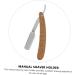 Angoily Manual Razor Tool - Wooden Beard Holder for Men - Red Sandalwood Accessory 14.8x2.7x0.9CM - Buy Internationally - Buy Online on GoSupps.com