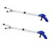 BeGrit 2 Pcs Reacher Grabber Suction Cup Grip Foldable Long Arm Reaching Claw Hand Grabber Trash Pickup Tool 2 Pack Reacher Grabber