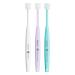 Brilliant Expectant Mom Toothbrush - Extra Soft 360 Round Head Toothbrush for Sensitive Teeth and Gums - Pregnancy Must-Have - 3 Pack White-Lilac-Aqua - Buy Online on GoSupps.com