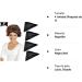 4 Pack Triangle Hair Nets for Rollers | Women's Mesh Hair Setting Net for Sleeping | 35 x 35 x 57 Inches (Black) - Buy Online on GoSupps.com