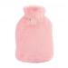 KAYLRE hot water bottle 800ml hot water bottle in winter to keep warm and soft in winter hot water bottle with cover (Size : Pink)