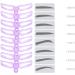 1PC Professional Eyebrow Stencils Eyebrows Grooming Stencil Kit Brow Shaping Templates Eyebrow Drawing Card DIY Makeup Tools - Buy Online on GoSupps.com