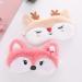 2 Pack Cute Animal Sleep Masks for Girls - Fox Elk Cartoon Design - Soft Plush Blindfold Eye Cover for Women - Travel, Nap, Night Sleeping - Buy Online on GoSupps.com