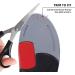 High Arch Support Insoles for Work Boots & Sneakers | Plantar Fasciitis Relief | Women 7-8/Men 6-7 - Buy Online on GoSupps.com
