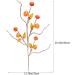 HOMSFOU 12 Pcs Artificial Pumpkin Branch Maple Leaf Branch Pumpkin Berry Picks Thanksgiving Pumpkin Branch Fall Pumpkin Picks Halloween Pumpkin Branch Autumn Foam Artificial Flower - Buy Online on GoSupps.com
