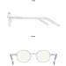 KDOQ Blue Light Filter Glasses - Oval Frame for Men & Women | Anti-Blue Ray Gaming & Computer Glasses - Transparent Design - Buy Online on GoSupps.com