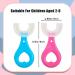 2Pcs Kids U Shaped Toothbrushes for 2-6Years | Silicone Teeth Brush for All-Round Cleaning | Blue and Pink Colors - Buy Online on GoSupps.com