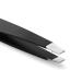 Amaok Eyebrow Tweezer with Comb - Professional Stainless Steel Slant Tip - Black Precision Tweezer - Buy Online on GoSupps.com