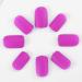 Sethexy Matte Purple False Nails - Short Full Cover Salon Art Design - 24pcs for Women & Girls - Buy Online on GoSupps.com