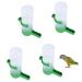 4 Pcs Bird Water Feeders Automatic Bird Water Dispensers Hanging Bird Waterers for Small and Medium Parrots Lovebird Cockatiel Budgie Cockatoo Parakeet