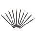 Baluue 10pcs Nose Shadow Brush Cream Blush Brush Eyeshadow Eye Makeup Applicator Black Artificial Fiber