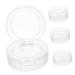 FRCOLOR 4pcs Blush for Cheeks Plastic Eyeshadow Pan Small Cosmetic Pans Eye Shadow Travel Highlight Box