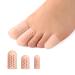 Kimihome 16 PCS Toe Caps and Protectors  Silicone Toe Sleeve Cushions and Protects  Provide Relief for Corns  Blisters and Ingrown Toenails (4PCS Large Size + 8PCS Medium Size + 4 Small Size) Beige