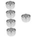 Healvian 5st Bartbrush bowl household appliances shaving soap loop shave shaving cups for wet razing wet razing brush set soap for razor cup portable aluminum equipment man 7.2x7.2x5pcs silver x 5