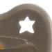 HEVEA Pacifier Shiitake Grey - Natural Rubber Star & Moon Design for 3+ Months - International Shipping Available - Buy Online on GoSupps.com