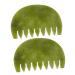 Beaupretty 2st massage comb jade tools scratch the massage board.Hair Care Tools Massage Kamm Massage device skin care comb jade combat health care scratching board hairbrett jade comb