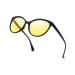 LVIOE Night Vision Goggles Driving Polarized Women Eye of the Cat Night Vision Goggles Red Reflections Black