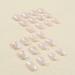 SINLOV Short Square Fake Nails Flower Glossy Press on False Nails Pink Nude Crystal Ballerina Artificial Finger Nails French Full Cover False Nails for Women and Girls - Buy Online on GoSupps.com