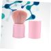 Powder Puff Makeup Foundation & Highlighters Brush - Retractable Loose Powder Blush & Liquid Highlighter - Travel Size Pink Makeup Accessories 8.3x3.3cm - Buy Online on GoSupps.com