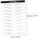 WOONEKY 6 Sheets Pairs Eyebrow Makeup Tools Brow Lamination False Eyebrows Sticker Stickers Eye Brow Black - Buy Online on GoSupps.com