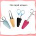 6 Pcs Embroidery Scissors Sheath Safety Scissors Protective Cover Leather Scissors Sheath Scissors Accessories Style2 - Buy Online on GoSupps.com
