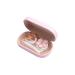 Optometry lens container contact lens container box contact lens box cute simple several female portable invisible partner double storage Fox shadow care box (color: a) (color