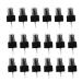 Solustre 20PCs pumping head for bottles spray bottles atommms replacement 18mm perfume essential oil bottle of travel bottles pumping bathroom kitchen at home bottles (black)