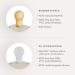 FRIGG Daisy Natural Rubber Baby Pacifier | Made in Denmark | BPA-Free (Blush/Cream 6-18 Months) 2-Pack - Buy Online on GoSupps.com