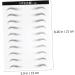 Ipetboom 6 Sheets Hair- Like Authentic Eyebrows Artificial Eyebrow Patch Eyebrow Stickers 6d Makeup Tools - Buy Online on GoSupps.com