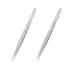 FRUHLING 2xhigh-precision tweezers with inner teeth 16.4 cm jewellery tweezers with fine tips pointed tweezers fine precise tweezers stainless steel tip for sewing jewellery making electronics