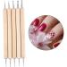 TOSSPER 5pcs 2-Way Wooden Dotting Pen Set | Marbleizing Tool & Nail Art Dotting Kit for Creative Designs - International Shipping Available - Buy Online on GoSupps.com