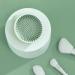 FOMIYES Silicone Makeup Brush Cleaner Bowl | Portable Cosmetic Brush Washer & Scrubber Pad - Buy Online on GoSupps.com